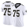 Friene NO.Saints #75 Taliese Fuaga Player White Limited Vapor F.U.S.E. Home Game Stitched Jerseys