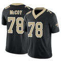 Friene NO.Saints #78 Erik McCoy Player Black Limited Vapor F.U.S.E. Home Game Stitched Jerseys