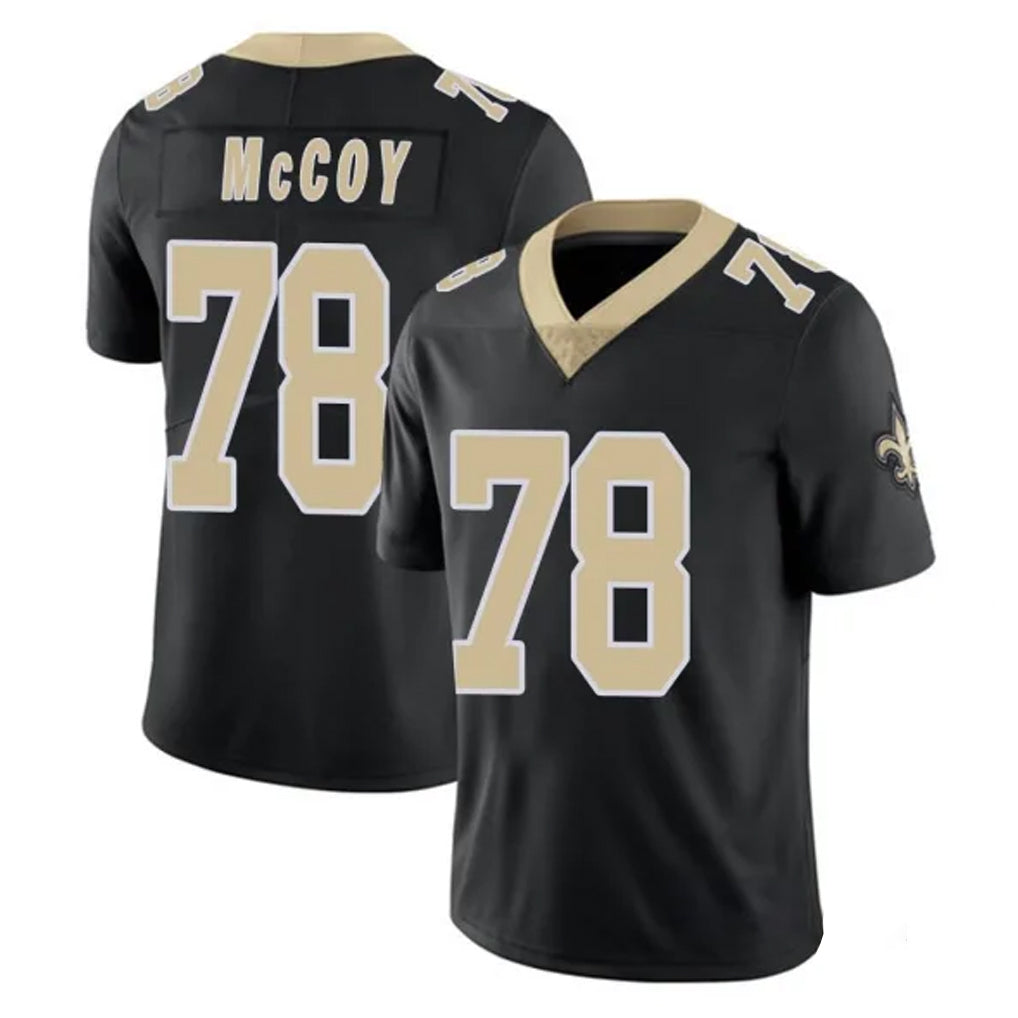 Friene NO.Saints #78 Erik McCoy Player Black Limited Vapor Untouchable Home Game Stitched Jerseys