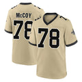 Friene NO.Saints #78 Erik McCoy Player Gold Home Game Stitched Jerseys