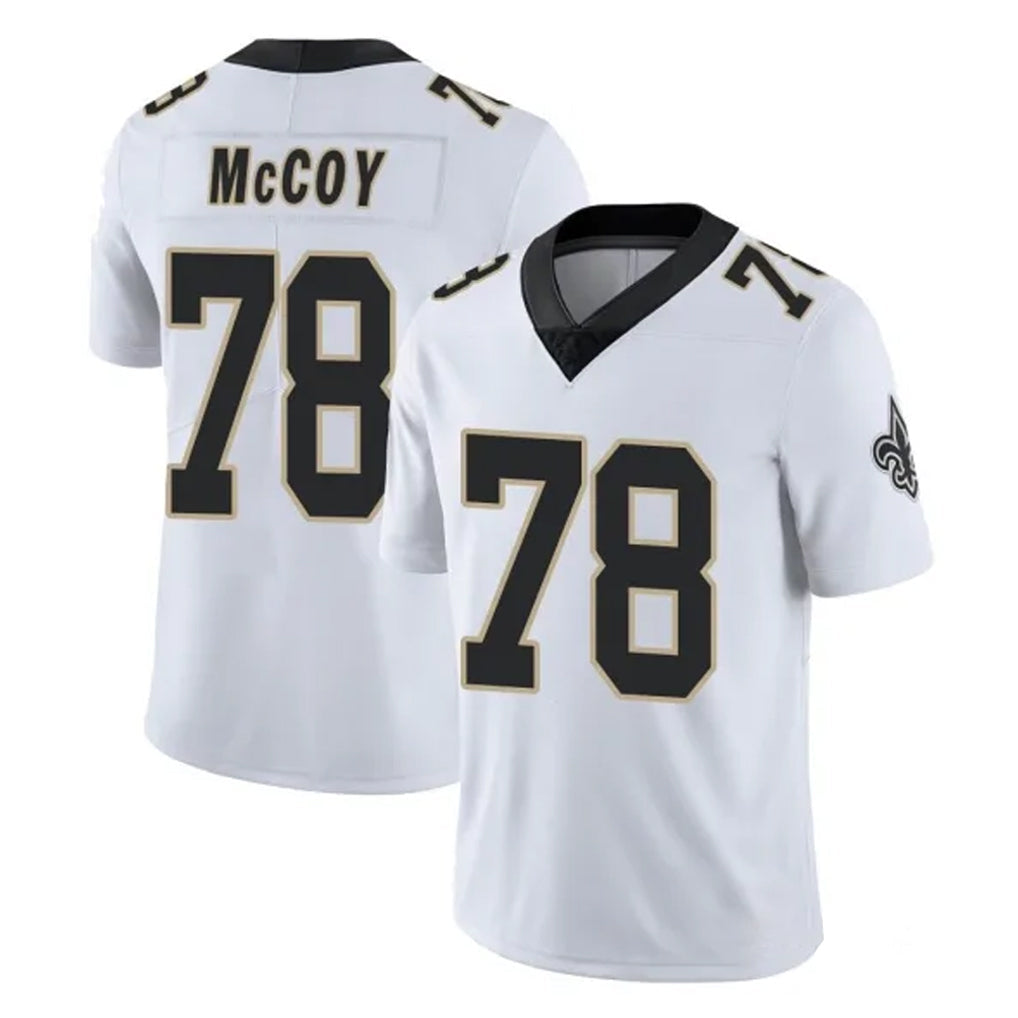 Friene NO.Saints #78 Erik McCoy Player White Limited Vapor Untouchable Home Game Stitched Jerseys