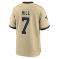 Friene NO.Saints #7 Taysom Hill Player Gold Alternate Game Stitched Jerseys