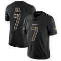 Friene NO.Saints #7 Taysom Hill Player Limited Black Impact Stitched Jerseys