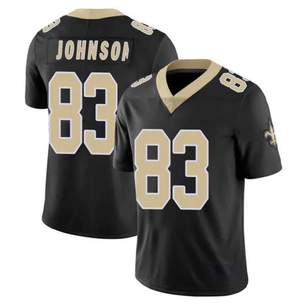 Friene NO.Saints #83 Juwan Johnson Player Black Limited Vapor Untouchable Home Game Stitched Jerseys