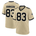Friene NO.Saints #83 Juwan Johnson Player Gold Home Game Stitched Jerseys