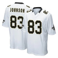 Friene NO.Saints #83 Juwan Johnson Player White Home Game Stitched Jerseys