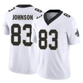 Friene NO.Saints #83 Juwan Johnson Player White Limited Vapor F.U.S.E. Home Game Stitched Jerseys