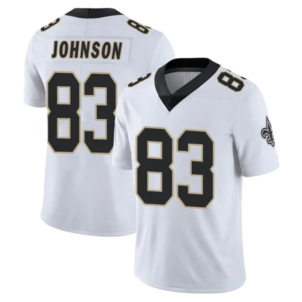 Friene NO.Saints #83 Juwan Johnson Player White Limited Vapor Untouchable Home Game Stitched Jerseys