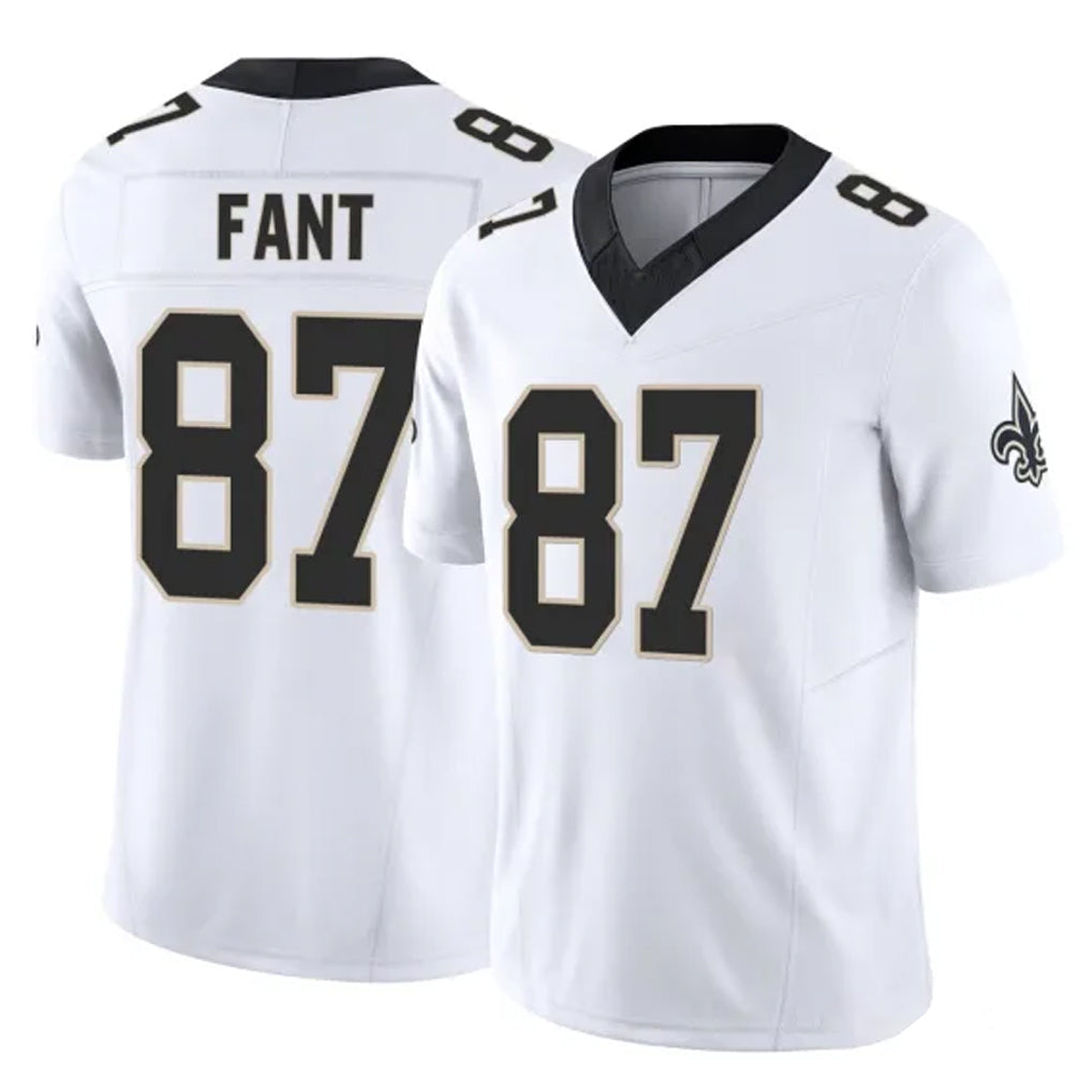 Friene NO.Saints #87 Noah Fant Player White Limited Vapor F.U.S.E. Home Game Stitched Jerseys