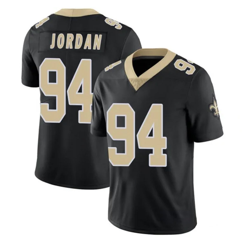 Friene NO.Saints #94 Cameron Jordan Player Black Limited Vapor Untouchable Home Game Stitched Jerseys