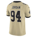 Friene NO.Saints #94 Cameron Jordan Player Gold Alternate Vapor F.U.S.E. Limited Stitched Jerseys