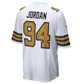 Friene NO.Saints #94 Cameron Jordan White Alternate Game Jersey Stitched American Stitched Jerseys