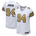 Friene NO.Saints #94 Cameron Jordan White Elite Player Jersey Stitched American Stitched Jerseys
