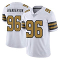 Friene NO.Saints #96 Carl Granderson Player White Limited Color Rush Home Game Stitched Jerseys