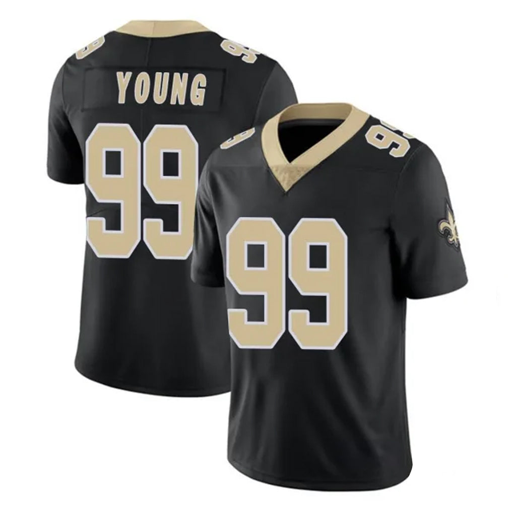 Friene NO.Saints #99 Chase Young Player Black Limited Vapor Untouchable Home Game Stitched Jerseys