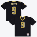 Friene NO.Saints #9 Drew Brees Mitchell & Ness Black 2009 Legacy Stitched Jerseys