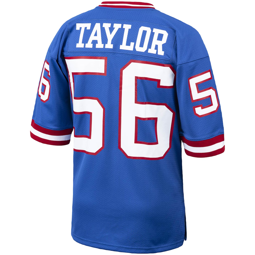 Friene NY.Giants1986 #56 Lawrence Taylor Mitchell & Ness Royal Authentic Throwback Retired Player Puhic Stitched Jerseys