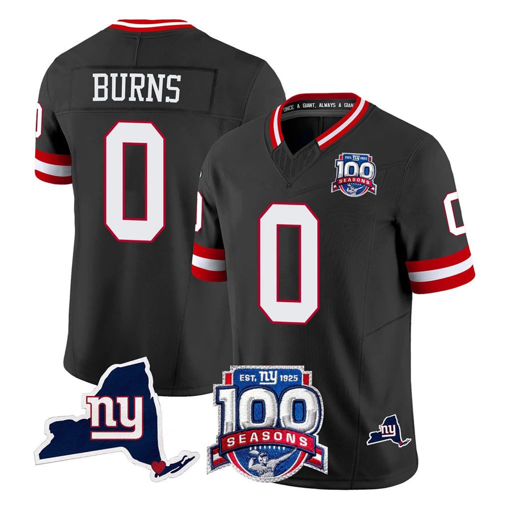 Friene NY.Giants #0 Brian Burns Player Red Limited Vapor Untouchable Home Game Stitched Jerseys