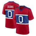 Friene NY.Giants #0 Brian Burns Player Red Century Home Game Stitched Jerseys