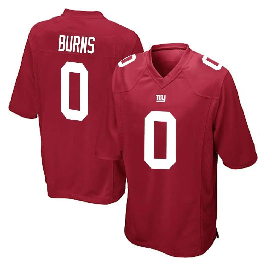 Friene NY.Giants #0 Brian Burns Player Red Home Game Stitched Jerseys