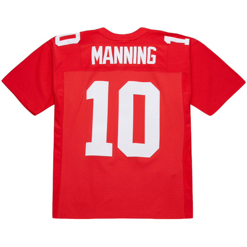 Friene NY.Giants #10 Eli Manning Mitchell & Ness Red 2004 Team Legacy Retired Player Big & Tall Puhic Game Stitched Jerseys