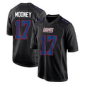 Friene NY.Giants #17 Darnell Mooney Player Carbon Fashion Limited Home Game Stitched Jerseys