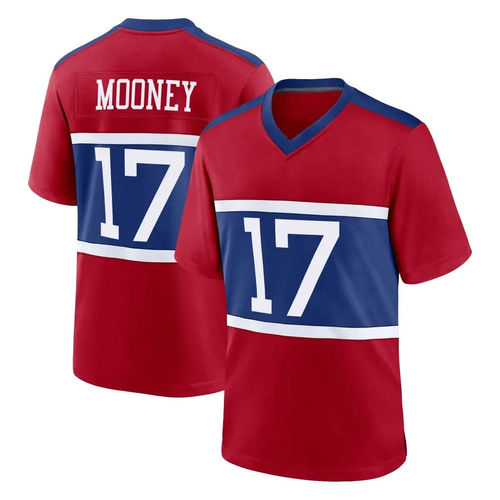 Friene NY.Giants #17 Darnell Mooney Player Red Century Home Game Stitched Jerseys