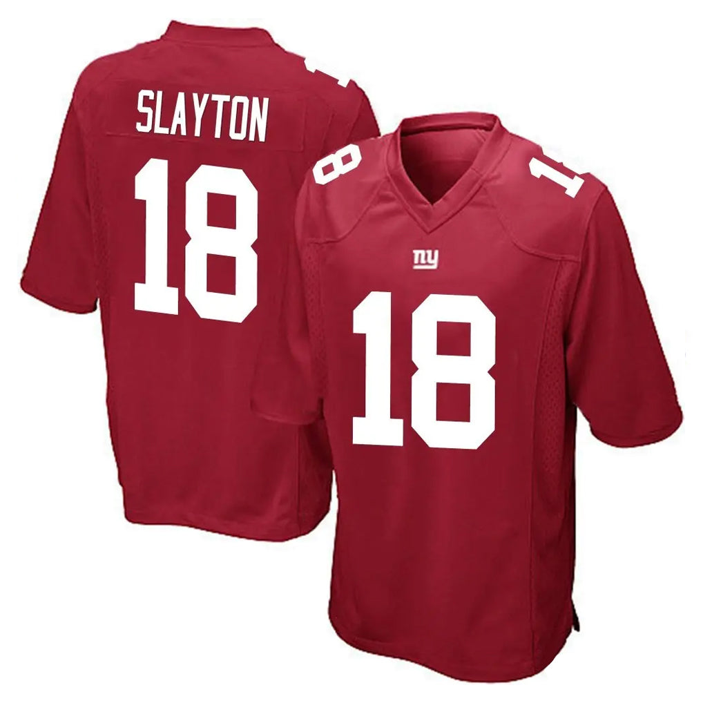 Friene NY.Giants #18 Darius Slayton Player Red Home Game Stitched Jerseys