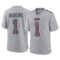 Friene NY.Giants #1 Malik Nabers Player Gray Atmosphere Fashion Limited Game Stitched Jerseys