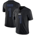 Friene NY.Giants #1 Malik Nabers Player Limited Black Impact Stitched Jerseys