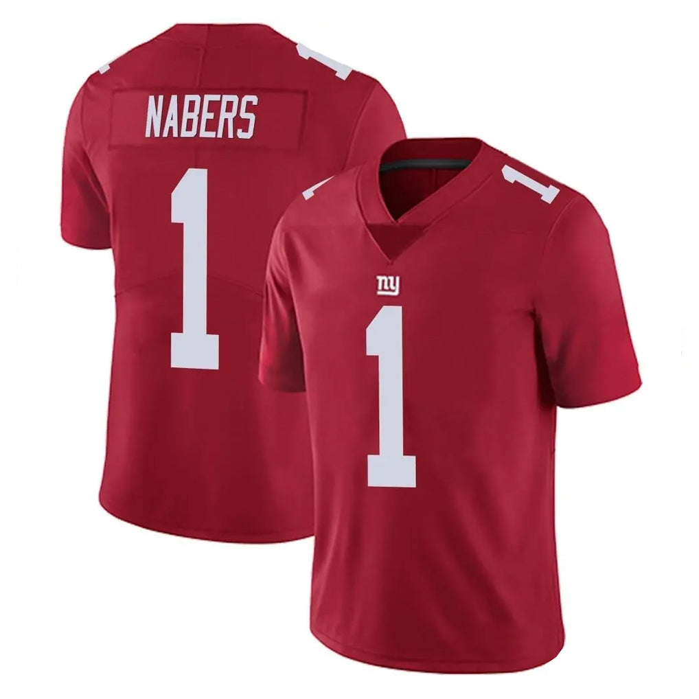 Friene NY.Giants #1 Malik Nabers Player Red Limited Vapor Untouchable Home Game Stitched Jerseys