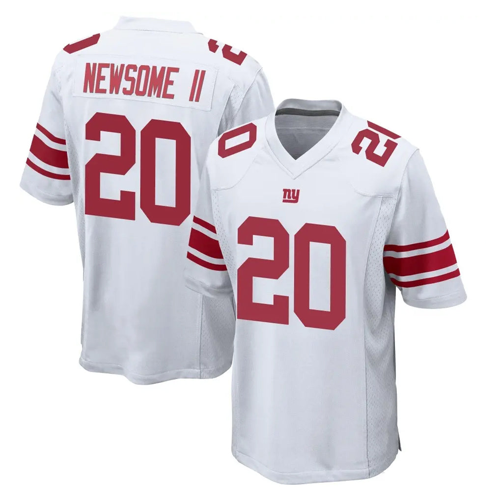 Friene NY.Giants #20 Greg Newsome II Player White Home Game Stitched Jerseys