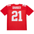 Friene NY.Giants #21 Tiki Barber Mitchell & Ness Red 2004 Legacy Replica Puhic Stitched Jerseys