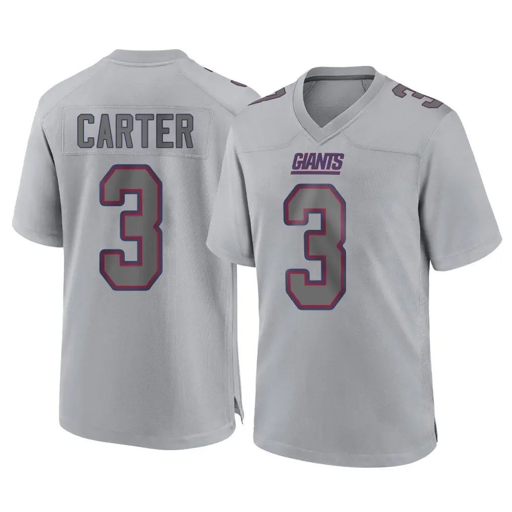 Friene NY.Giants #3 Abdul Carter Player Gray Atmosphere Fashion Limited Game Stitched Jerseys