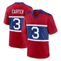 Friene NY.Giants #3 Abdul Carter Player Red Century Home Game Stitched Jerseys