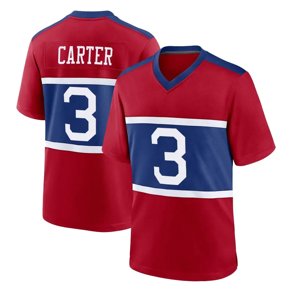 Friene NY.Giants #3 Abdul Carter Player Red Century Home Game Stitched Jerseys