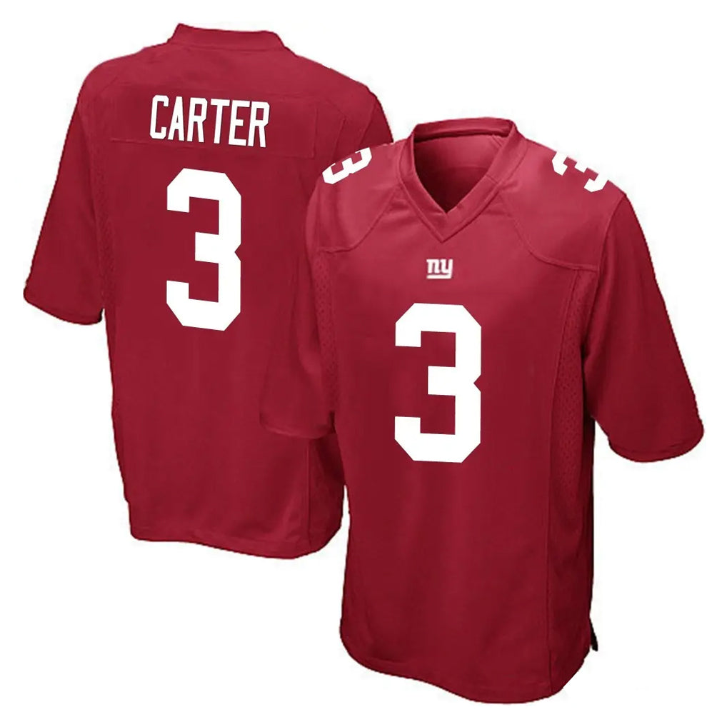 Friene NY.Giants #3 Abdul Carter Player Red Home Game Stitched Jerseys