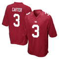 Friene NY.Giants #3 Abdul Carter Player Red Home Game Stitched Jerseys