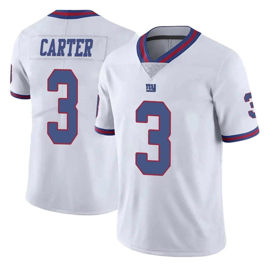 Friene NY.Giants #3 Abdul Carter Player White Color Rush Home Game Stitched Jerseys