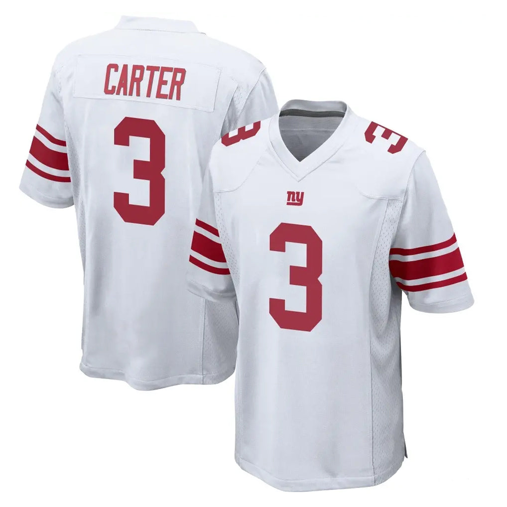 Friene NY.Giants #3 Abdul Carter Player White Home Game Stitched Jerseys