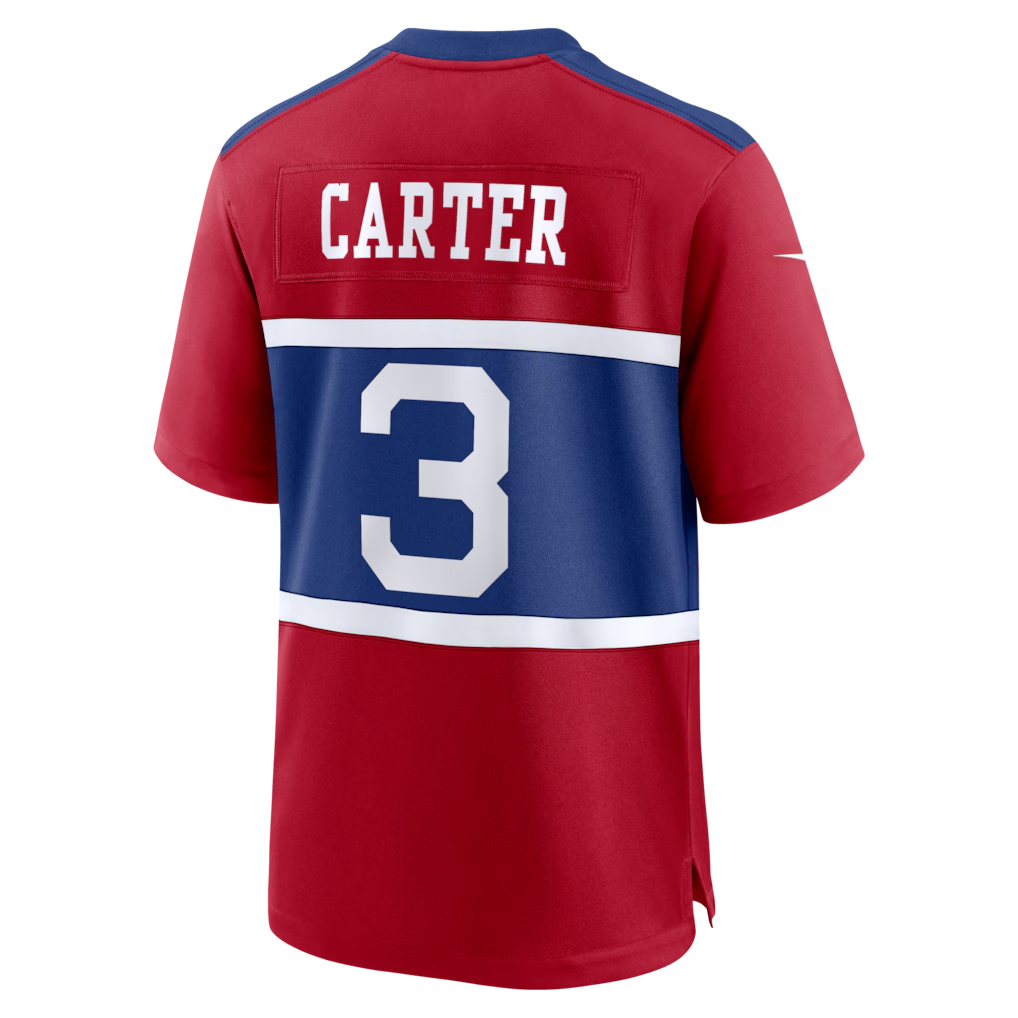 Friene NY.Giants #3 Abdul Carter Red Alternate Game Stitched Jerseys