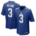 Friene NY.Giants #3 Russell Wilson Player Royal Replica Game Baseball Stitched Jerseys