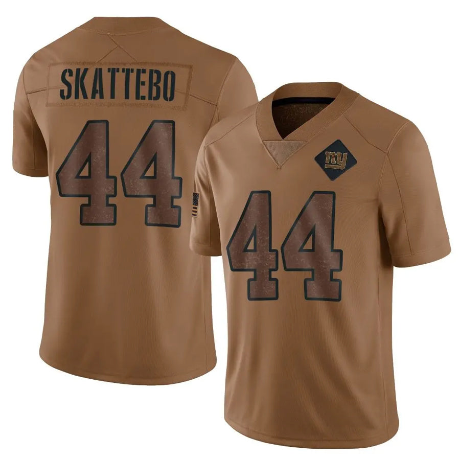 Friene NY.Giants #44 Cam Skattebo Player Brown Salute To Service Limited Stitched Jerseys