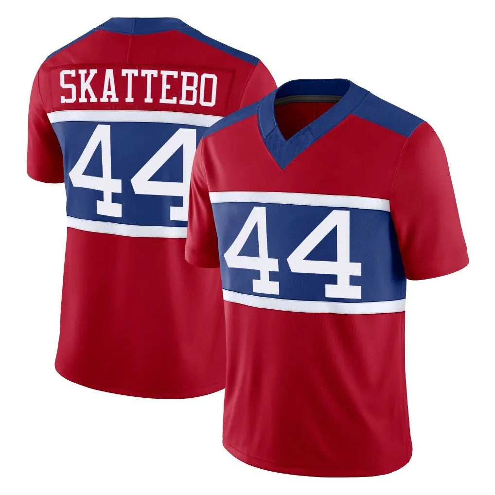 Friene NY.Giants #44 Cam Skattebo Player Red Century Vapor F.U.S.E. Home Game Stitched Jerseys