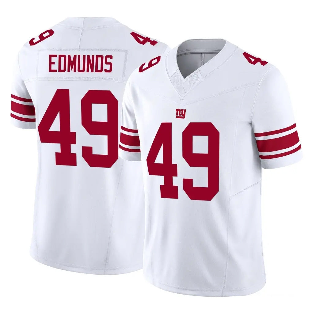 Friene NY.Giants #49 Tremaine Edmunds Player White Limited Vapor F.U.S.E. Home Game Stitched Jerseys