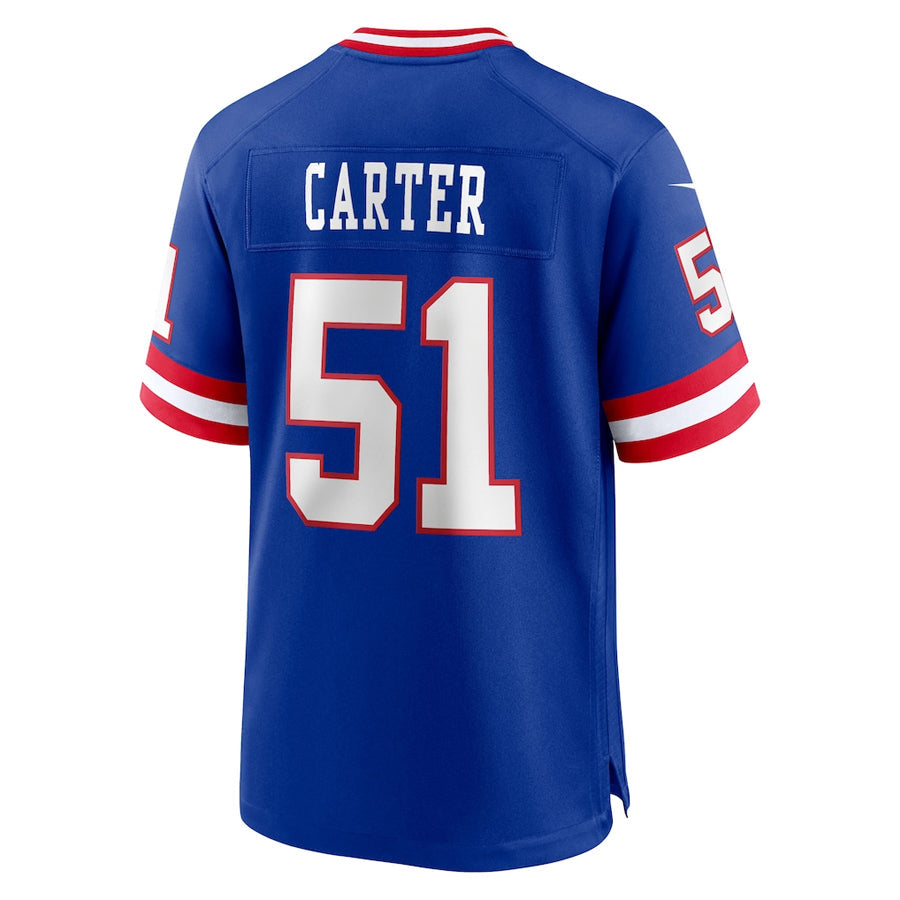 Friene NY.Giants #51 Abdul Carter Player Royal Home Game Stitched Jerseys