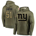 Friene NY.Giants #51 Abdul Carter Player Salute to Service Hoodies Stitched Jerseys