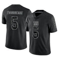Friene NY.Giants #5 Kayvon Thibodeaux Player Black Limited Reflective Home Game Stitched Jerseys