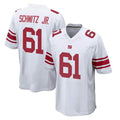 Friene NY.Giants #61 John Michael Schmitz Jr. Player White Home Game Stitched Jerseys