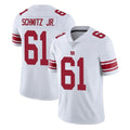 Friene NY.Giants #61 John Michael Schmitz Jr. Player White Limited Vapor Untouchable Home Game Stitched Jerseys
